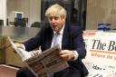 Boris Johnson visits the offices of the Bolton News earlier this year/Danny Crompton