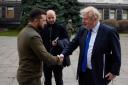 Boris Johnson meets with Volodymyr Zelenskyy in Ukrainian capital