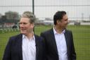 Scottish Labour leader Anas Sarwar (right) and his UK party boss Keir Starmer