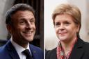 Nicola Sturgeon and other world leaders sent messages of support to Emmanuel Macron