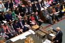 Boris Johnson faced outraged members on the Opposition benches during PMQs