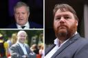 Owen Thompson, right, is set to grill MPs as Ian Blackford, top left, faces criticism for backing Patrick Grady
