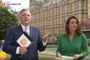 Ed Balls and Susanna Reid were surprised by the sudden singing
