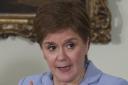 Scotland's First Minister Nicola Sturgeon launches a paper designed to inform the debate on Scotland's future at a press conference at Bute House in Edinburgh tuesday alongside Scottish Green Party co-leader Patrick Harvie. STY..POOLPic Gordon