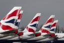 File photograph of British Airways planes at Heathrow Airport