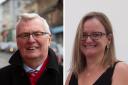 Labour group leader Jim Logue (left) and SNP group leader Tracy Carragher will both be bidding to become the new leader of North Lanarkshire Council