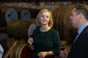 Liz Truss and Douglas Murdo stop off at the BenRiach Distillery on Speyside for a dram before the hustings in Perth