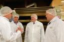 (Left to right) Brownings director Matthew Short,  Kilmarnock MP Alan Brown, SNP Westminster leader Ian Blackford and Ian McGhee, president of Scottish Bakers