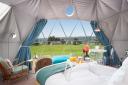 Luxury glamping experience Mid Auchengowan dome sits in a beautiful setting near Castle Semple Loch in Renfrewshire and provides 
a great base for exploring a wide area