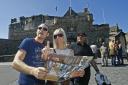 File photograph of tourists at Edinburgh Castle