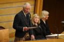 King Charles III addressed the Scottish Parliament during a special Motion of Condolence for the Queen