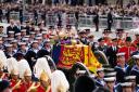 The Queen's coffin was carried through the streets of London