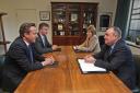 David Cameron and Alex Salmond signed The Edinburgh Agreement on October 15, 2012, alongside Michael Moore and Nicola Sturgeon