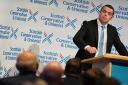 Douglas Ross, current leader of the Scottish Conservatives, attends a fringe event at the Tories' annual conference