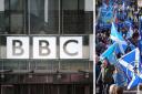 The BBC did not cover the pro-independence march in Scotland, despite covering similar protests elsewhere in the UK