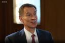 Jeremy Hunt said he will be asking every government department to find further efficiency savings