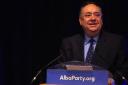 Alex Salmond giving the closing speech at the Alba Party conference