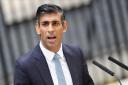 Rishi Sunak spoke to the country before entering No 10 for the first time as Prime Minister
