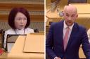 Labour MSP Pam Duncan-Glancy (left) and Social Security Minister Ben Macpherson (right)
