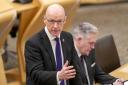 Deputy First Minister John Swinney delivers a budget statement to the Scottish Parliament at Holyrood, Edinburgh. Picture date: Wednesday November 2, 2022. PA Photo. See PA story POLITICS ScotBudget. Photo credit should read: Jane Barlow/PA Wire.