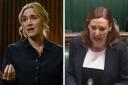 Actor Kate Winslet and shadow minister for disabled people Vicky Foxcroft