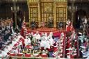 The King oversees a meeting of the House of Lords. Some 40% of Scots opt for abolishing the monarchy