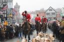 File photograph of Boxing Day hunt in Ledbury, Herefordshire