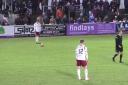 The Arbroath TV commentator gave a unique response when a free kick was blazed well wide