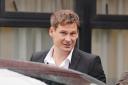 Lee Ryan was pictured outside the court