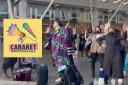 Cabaret Against The Hate Speech arranged a counter-protest outside the Scottish Parliament to clash with a gender critical demonstration
