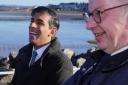 Rishi Sunak was visiting Morecambe in Lancashire with Michael Gove