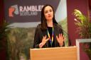 Environment Minister Mairi McAllan spoke at the Ramblers Scotland event