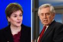 Nicola Sturgeon took a swipe at Gordon Brown over his claims during the 2014 independence referendum