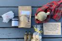 Pick up a Ballintaggart Burns Box with all the goodies you need to toast Scotland’s bard at home