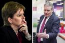 Keir Starmer, right, was responding to comments made by Nicola Sturgeon on a podcast