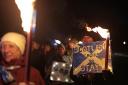 A Lights On rally was held in Edinburgh showing Scottish solidarity with Europe