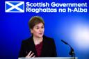 First Minister of Scotland Nicola Sturgeon answers questions on Scottish Government issues, during a press conference at St Andrews House