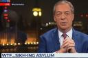Nigel Farage was criticised for how he spoke about asylum seekers during a segment on GB News