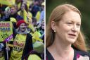 Teacher strikes are underway in the constituencies of key politicians, including Shirley-Anne Somerville's