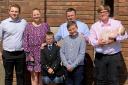 Family photo of kidney transplant patient Reece Sinclair with his family