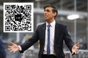 Rishi Sunak was mocked on social media after using a QR code on an app mostly accessed by users on mobile phones
