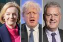 From left: Liz Truss, Boris Johnson, and Lee Anderson have all had a go at blaming the media
