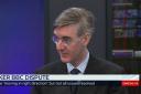 Jacob Rees-Mogg appearing on GB News