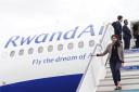 Suella Braverman arrived in Rwanda on Friday, accompanied by the right-wing press