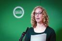 Party co-leader Lorna Slater speaking at the Scottish Green Party conference