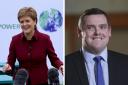 Nicola Sturgeon has donated money she owed to Douglas Ross for a bet to charity