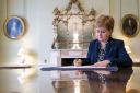 Nicola Sturgeon signed off her resignation letter to King Charles on Tuesday