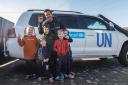 Unicef ambassador and Hollywood actor Orlando Bloom met with Ukrainian children