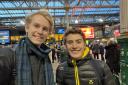 Dante (right) and Zack (VP of SUSNA) coming back from a day of campaigning in Edinburgh