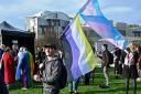 Transgender activists campaigned outside Holyrood while MSPs debated the Gender Recognition Reform Bill